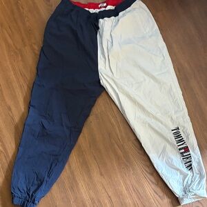Tommy Hilfiger Navy and White Joggers